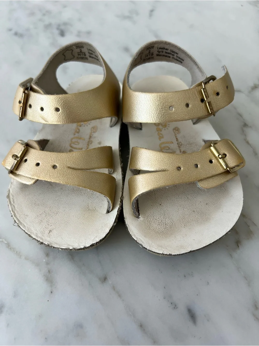 Sun San Sweetheart Gold Baby Sandals